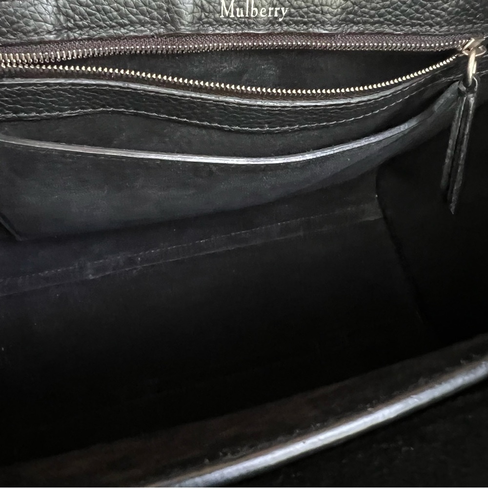 MULBERRY Classic Grain Small Bayswater in Black - Picture 10 of 15